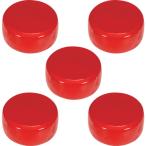 マグネット用品 マグネット素材 ＴＲＵＳＣＯ　フェライトポリアミド磁石　Φ３０　赤　５個入　  (TFP30-5-R)