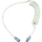 トラスコ中山 TRUSCO ウレタンコイルホース 2.4m ネオグレー UCH-3NG