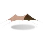 Mountainhiker 大型タープ 640*565cm シルバーコーティング210Dポリエステル UPF50* UVカット 防水3000mm 耐久性 屋外 キャンプタープ シェードタープ ビーチシ