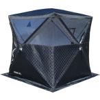 pastoral nomad テントサウナ サウナテント Y220*D220*H200cm サウナ 家庭用サウナ パノラマビューテント キッズスペース 防災テント 災害テント (ブラック)