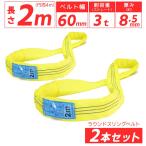 2本セット スリングベルト エンドレスタイプ 2m 3000kg 引っ越し 吊り具 運搬用ベルト 運搬用スリング 吊具 ラウンドスリング 吊り上げ 荷締め 爆買