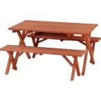 ＢＢＱテーブル＆ベンチセットコンロ...