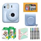 【ギフト チェキ】富士フィルム チェキ インスタントカメラ　instax mini 12【パステルブルー】カメラケース付きギフトBOXセット