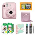 【ギフト チェキB】富士フィルム チェキ インスタントカメラ instax mini 12【ブロッサムピンク】カメラケース付きギフトBOXセット