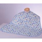 竹虎 食事用エプロン（ソフラピレン しずく）ポケット無しブルー　4958995822403