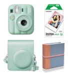 (4 позиций комплект ) Fuji Film камера мгновенной печати Cheki instax mini 13[ lagoon зеленый ] плёнка альбом специальный с футляром!
