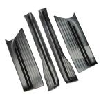 ホンダ N-BOX JF5/6 スカッフプレート ドアステップガード 304ステンレス製 ブラック@