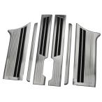 ショッピングカスタム スズキ スペーシア カスタム MK54S MK94S ステップガード スカッフプレート 304ステンレス シルバー