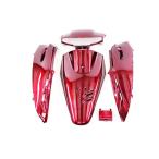  Honda DIO Super Dio (AF27) exterior cowl 5 point set wine red color (toktoyo)Tokutoyo