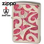 ZIPPO ジッポー ライター NDZ-PK アーマー ニューダイアル  ピンク/シルバー シリアルNo.刻印