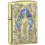 ZIPPO ジッポー オイルライター シェルマリア 真鍮いぶし 63450298