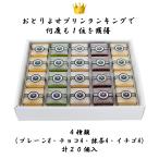 ギフト プリン お取り寄せ スイーツ 贈答品 プレーン8個・チョコ４個・抹茶４個・イチゴ４個　計２０個入 誕生日プレゼント お祝い お返し お中元 お歳暮