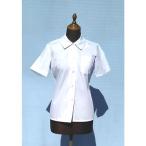 スクールブラウス（晒）半袖 角衿  B110(3L)〜B130(5L)