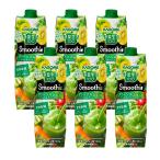 ショッピング野菜生活 カゴメ スムージー 野菜生活100 Smoothie グリーンスムージー ゴールド＆グリーンキウイ mix 1000ml 6本 送料無料