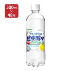 炭酸水 サンガリア 伊賀の天然水 強炭酸水 グレープフルーツ 500ml 48本（2ケース） 送料無料