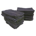 リサイクル タオルウエス 黒 3kg（約40〜50枚入り）綿100％ 洗浄消毒済み 中古