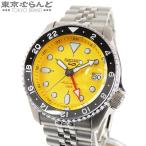 セイコー SEIKO 5スポーツ SKX GMTモデル SSK017JT SSK017 イエロー SS 腕時計 メンズ 自動巻 箱 保証書付 014001277