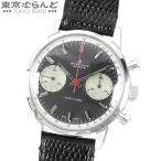 ブライトリング BREITLING トップタイム クロノグラフ 2002-33 ブラック SS レザー ヴィンテージ 腕時計 メンズ 手巻式 OH済 101668365