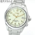 3年保証 セイコー SEIKO メカニカル アルピニスト SARB013 6R15-00E0 アイボリー SS 保証書付き 腕時計 メンズ 自動巻 OH済 仕上済 101670268