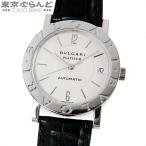 ブルガリ BVLGARI ブルガリブルガリ プラチナ無垢 BB33PL AUTO アイボリー Pt950 クロコダイル レザー 腕時計 ボーイズ 自動巻 101670841