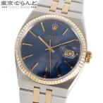 3年保証 ロレックス ROLEX デイトジャスト オイスタークオーツ 17013 ブルー SS YG 腕時計 メンズ 電池式 62番台 ジュビリーインテグラルブレス 101677155