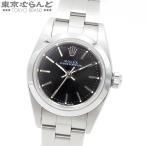 ロレックス ROLEX オイスターパーペチュアル レディ 76080 D番 ブラック SS オイスターブレス 箱・保証書付き 腕時計 レディース 自動巻 仕上済 101680003