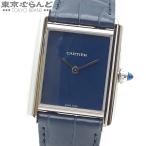 3年保証 カルティエ CARTIER タンクマスト ウォッチLM WSTA0055 ネイビー SS レザー 箱・保付き 腕時計 メンズ 電池式 101699110