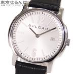 ショッピングブルガリ ブルガリ BVLGARI ソロテンポ ST35S SS レザー シルバー文字盤 腕時計 メンズ クォーツ 電池式 101699155