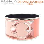 ショッピング円高還元 エルメス HERMES エマイユ TGM ピンク シルバー金具 七宝焼き メタル バングル レディース コリエドシアン 101702407