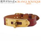 エルメス HERMES ケリーウォッチ用 ベルト 〇W刻印 ボルドー クロコダイル 尾錠付き 腕時計ベルト レディース 101721294