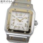 カルティエ CARTIER サントスガルベLM 20周年記念 W20041C4 シルバー SS K18YG コンビ 腕時計 メンズ 自動巻 オートマチック OH済 仕上済 101723536