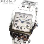 カルティエ CARTIER サントスドゥモワゼル SM W25064Z5 アイボリー SS 腕時計 レディース クォーツ メーカーコンプリート済 101724095