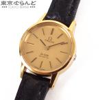 オメガ OMEGA デビル ゴールドxブラック ステンレススチール レザー 腕時計 レディース クォーツ 101731486