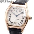 カルティエ コレクション プリヴェ カルティエ パリ トーチュLM W1539851 ホワイト K18PG アリゲーター 100本限定 腕時計 メンズ 手巻 OH 仕上済 101738191