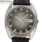 セイコー SEIKO ロードマチック デイデイト 5606-7231 グリーンxブラック SS レザー 腕時計 メンズ 自動巻 101748345