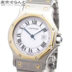 カルティエ CARTIER サントス オクタゴン LM 81037288 ホワイト SS YG 保証書 腕時計 メンズ 自動巻 仕上済 101755653