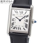 カルティエ CARTIER タンクマスト ウォッチ LM WSTA0059 シルバー SS レザー 箱・保証書付き 腕時計 メンズ ソーラー 22年購入 101756507