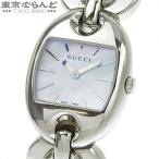 グッチ GUCCI マリーナ チェーン バングルウォッチ 121.5 ホワイト SS ホワイトシェル 腕時計 レディース クォーツ式 電池式 101769707