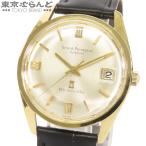 ジラール・ペルゴ リシュビル 腕時計 シルバーxイエローゴールド K18YG レザー 金無垢ケース 腕時計 メンズ 自動巻 アンティーク 仕上済 101778352