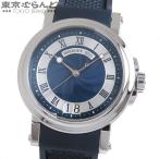 ブレゲ Breguet マリーン2 ラージデイト 5817ST/Y2/5V8 ブルー SS ラバー ビッグデイト 保証書付き 腕時計 メンズ 自動巻 仕上済 101779295