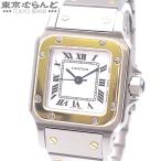 カルティエ CARTIER サントスガルベ コンビ オールドモデル 82036288 ホワイト SS YG 永久保証書付 腕時計 レディース 自動巻 メーカーコンプリート済 101789829
