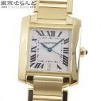 カルティエ CARTIER タンクフランセーズ LM W50001R2 アイボリー K18YG 金無垢 腕時計 メンズ 自動巻 OH済 仕上済 101790149