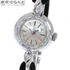オメガ OMEGA アンティーク ラウンド カットガラス CAL.484 シルバー K18WG ダイヤモンド ファブリック SS 金無垢 腕時計 レディース 手巻式  25XM 101800589