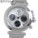 カルティエ CARTIER パシャC クロノグラフ W31048M7 シルバー SS パンダ 箱・保証書付き 腕時計 ユニセックス 自動巻 OH済 仕上済 101807735