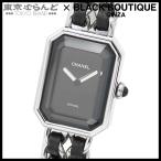 シャネル CHANEL プルミエール H0451 ブラック SS レザー L 箱 保証書付 腕時計 レディース クォーツ 101826448