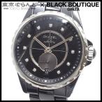 シャネル CHANEL J12 365 H4344 ブラック セラミック SS ダイヤモンド 11PD スモールセコンド 腕時計 ユニセックス 自動巻 仕上済 101833150