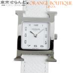 エルメス HERMES Hウォッチ HH1.210 ホワイト SS レザー 箱・保証書付き 腕時計 レディース クォーツ式 電池式 101837095