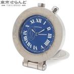 カルティエ CARTIER ハッピーバースデー W0100073 ブルー ステンレススチール トラベルクロック 置時計 ユニセックス 電池式 101838121