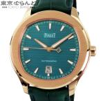 ピアジェ PIAGET ポロデイト G0A47010 cal.1110P グリーン K18PG アリゲーターレザー ギョーシェ 金無垢 箱・保証書付き 腕時計 メンズ 自動巻 101839202