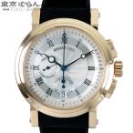ブレゲ Breguet マリーン2 5827BA/12/5ZU シルバー K18YG ラバー クロノグラフ デイト 金無垢 腕時計 メンズ 自動巻 仕上済 101839596
